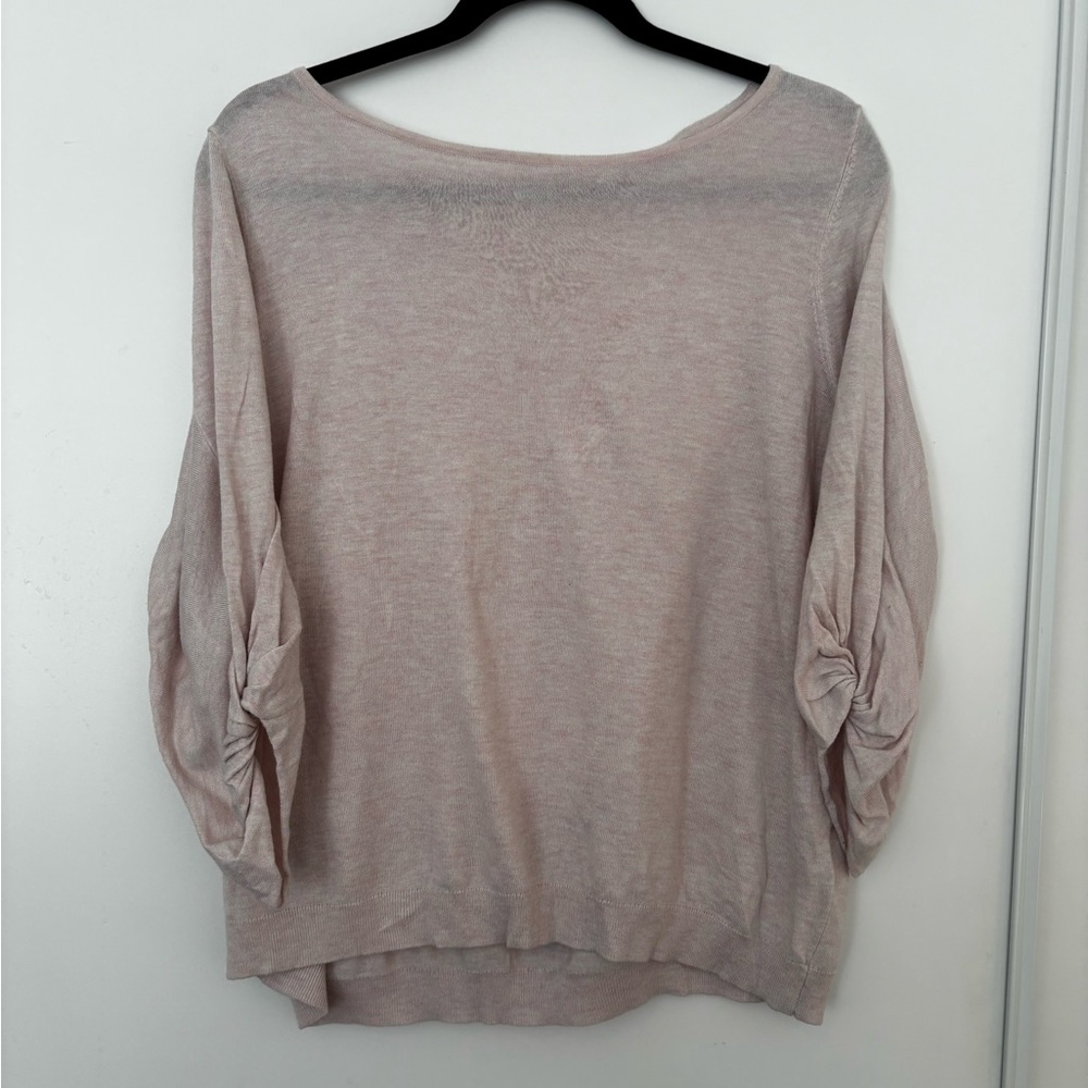 Reitmans Pink Crew Neck Sweater Soft Comfortable Fit